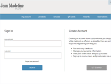 Tablet Screenshot of guests.jeanmadeline.com